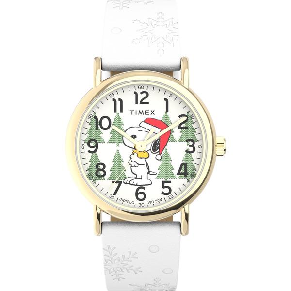 Womens Timex Peanuts Holiday Watch - TW2W24100JT
