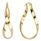 Athra 14kt. Gold over Brass 41mm Twist Hoop Earrings - image 1