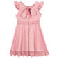 Girls &#40;7-16&#41; Rare Editions Solid Knit Ruffle Sleeve Skater Dress - image 2