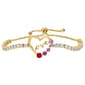 Gemstone by Gianni Argento Lab Ombre Love Inside Heart Bracelet - image 1