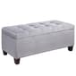 Linon Home Decor Carmen Ottoman - Grey - image 1