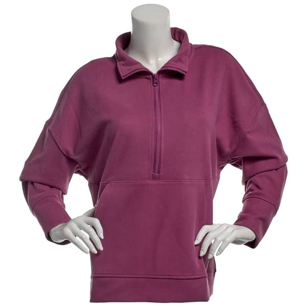 Womens RBX Rib Mock Neck 1/2 Zip Pullover - image 