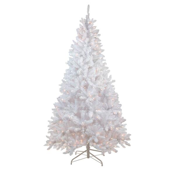 Northlight 7ft. Snow White Flocked Artificial Christmas Tree - image 