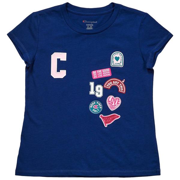 Girls (7-16) Champion® Short Sleeve Stamp Logo Tee