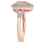 Gemstones Classics™ 14kt. Rose Gold Morganite Double Halo Ring - image 4