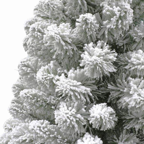 Puleo International 4ft. Pre-Lit Flocked Christmas Tree
