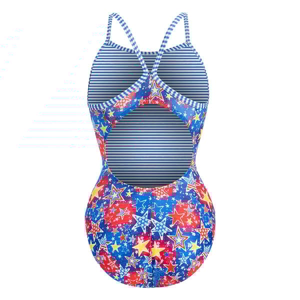 Womens Dolfin&#174; Uglies V-Back Celebrate One Piece Swimsuit