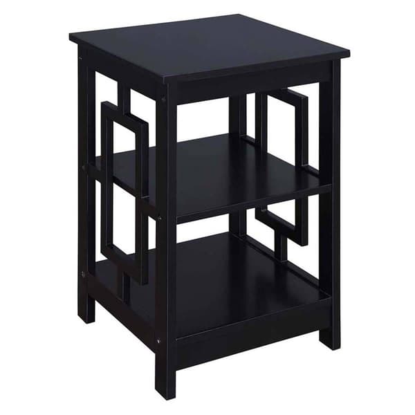 Convenience Concepts Town Square End Table w/ Shelves