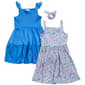 Girls &#40;4-6x&#41; BTween&#40;R&#41; 2pk. Ditsy & Solid Smock Tank Yummy Dresses - image 1