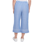 Petite Ruby Rd. Tinted Tides Stripe Relaxed Wide Leg Capri - image 2