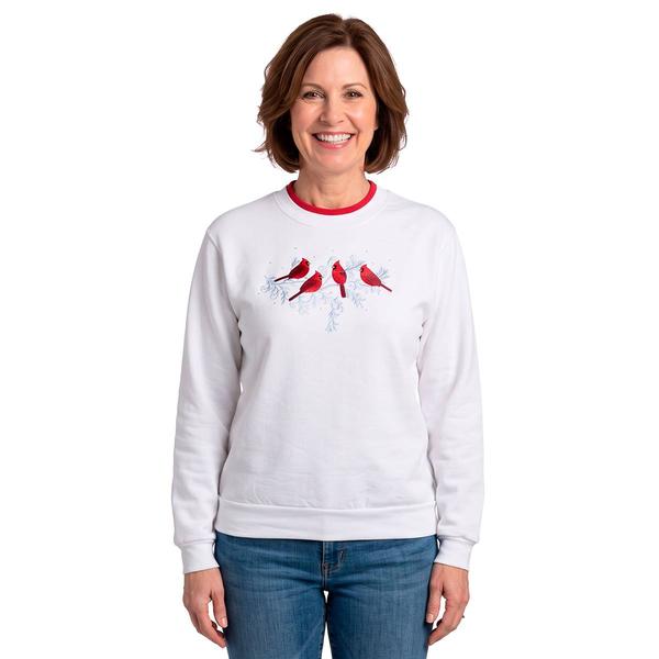Womens Top Stitch Cardinal Blues Sweatshirt - image 