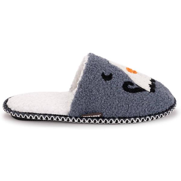 Womens MUK LUKS® Punch Needle Scuff Ghost Cat Slip On Slippers