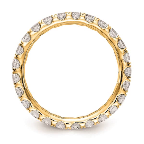 Pure Fire 14kt. Yellow Gold Lab Grown Diamond Eternity Band