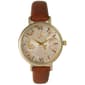 Womens Olivia Pratt Vintage Roses Watch - 15828 COGNAC - image 1