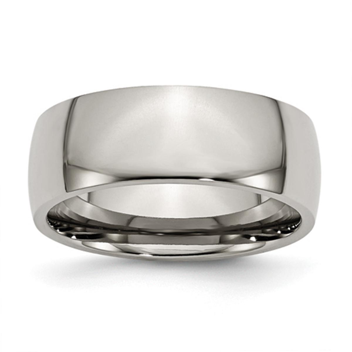 Mens Endless Affection™ 8mm Titanium Comfort Fit Shank...