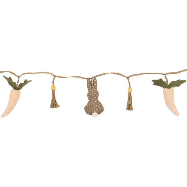 Northlight Seasonal Carrots & Bunnies Plush Easter Garland