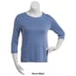 Plus Size Hasting & Smith 3/4 Sleeve Solid Open Crew Neck Tee - image 7