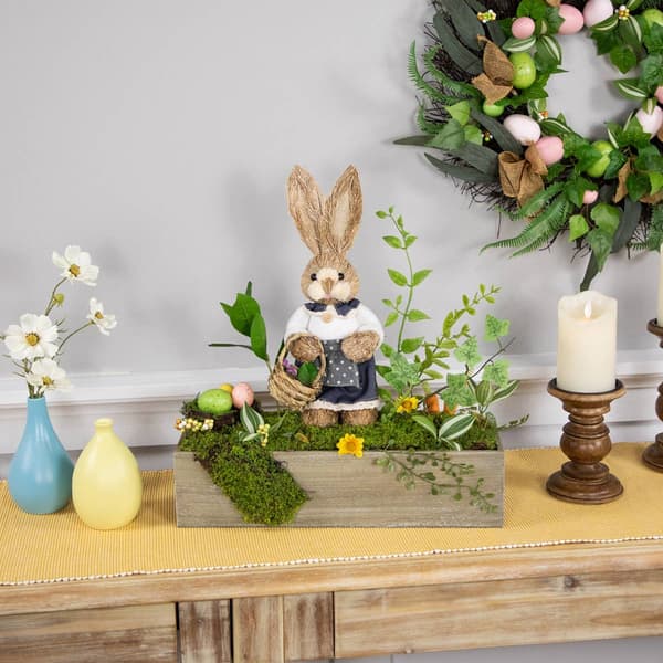 Northlight Seasonal Boxed Garden w/ Bunny Easter D&#233;cor