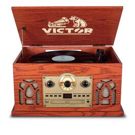 Victor Belmont Wooden 8-in-1 Turntable System