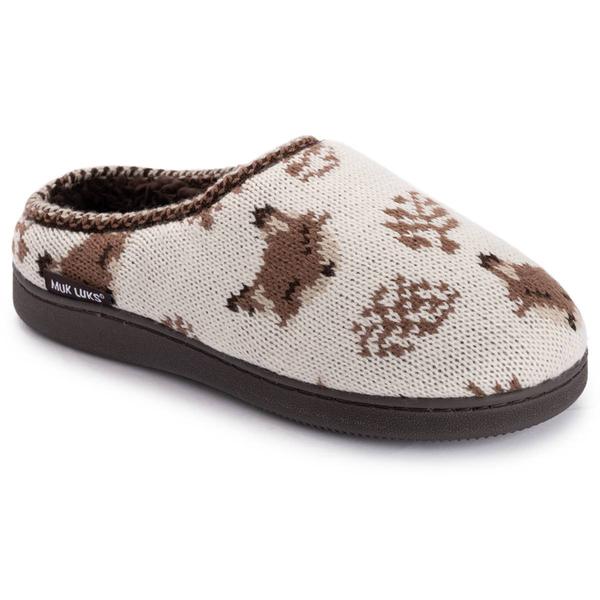 Womens MUK LUKS(R) Brook Knit Clog Slippers - image 