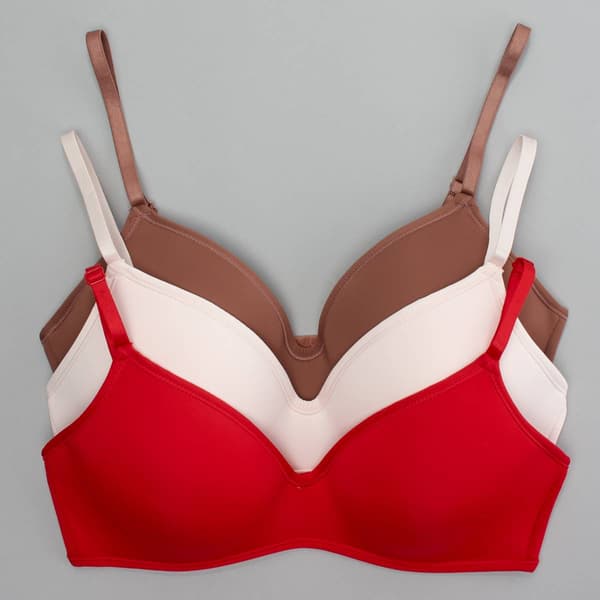 Womens Rene Rofe&#40;R&#41; 3pk. Weekender Bras - B26009H3-TRRN - image 