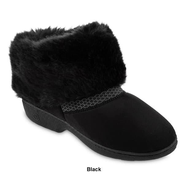 Womens Isotoner Microsuede Mallory Boot Slippers