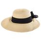 Womens Madd Hatter Boater Hat with Scarf - image 1