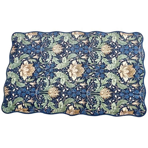 Nourison Scalloped Edges Floral Rug - image 