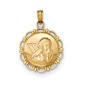 Unisex Gold Classics(tm) 14kt. Gold Polished Angel/Cherub Pendant - image 1