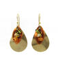 Silver Forest Layered Shapes Earrings with Beads - image 1