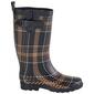 Womens Capelli New York Plaid Tall Sporty Rain Boots with Buckle - image 2