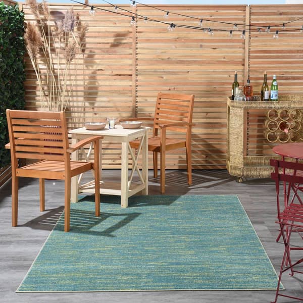 Nourison Essentials Two-Tone Indoor/Outdoor Large Area Rug