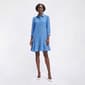 Womens Emma & Michele Long Sleeve Solid Ruffle Hem Shift Dress - image 4