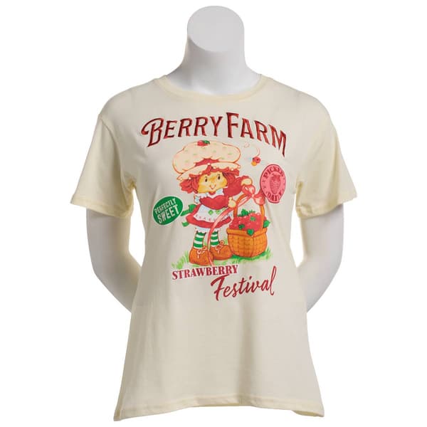 Juniors Freeze Strawberry Shortcake Farm Boxy Graphic Tee