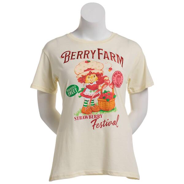 Juniors Freeze Strawberry Shortcake Farm Boxy Graphic Tee - image 