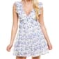 Juniors Trixxi Clip Dot Floral Jacquard Tier Sun Dress - image 4