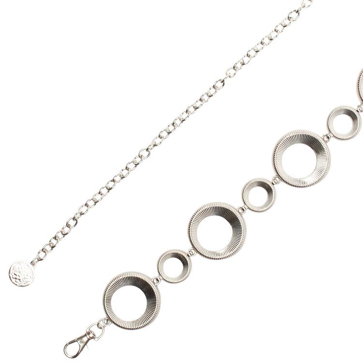 Womens Vince Camuto Two Size Open Circle Chain Belt