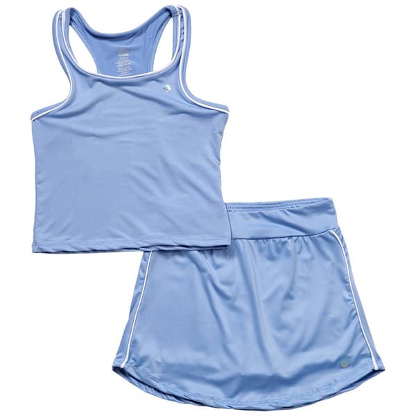 Girls (7-12) RBX Racer Back Tank with Skort - image 
