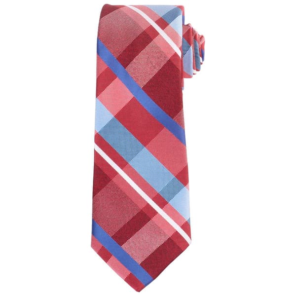 Mens John Henry Turnpike Plaid Tie - image 