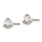 Pure Fire 14kt. White Gold 3/4ctw. Screwback Diamond Earrings - image 2