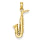 Gold Classics&#40;tm&#41; 14kt. 3-D Saxophone Pendant - image 1