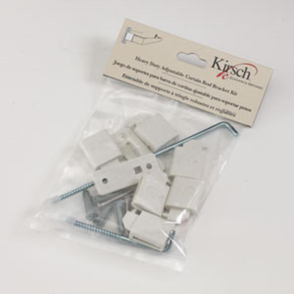 Kirsch&#40;R&#41; Heavy Duty Adjustable Curtain Rod Bracket Kit - image 
