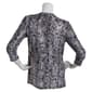 Womens Emily Daniels 3/4 Sleeve Leopard Foil Bar Neck Blouse - image 2