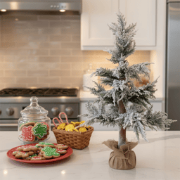 Northlight 35.25in. Heavily Flocked Pine Christmas Tree
