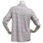 Plus Size Emily Daniels Elbow Sleeve Pocket Scroll Knit Blouse - image 2