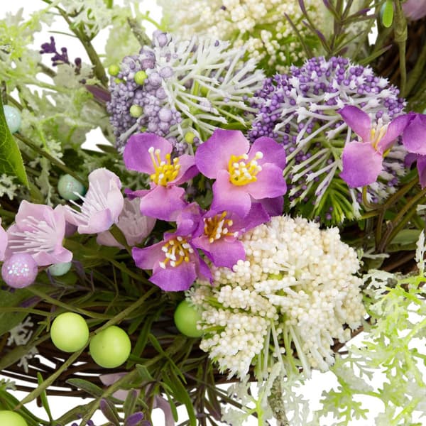 Northlight Seasonal Artificial Wildflower & Berry Half Wreath
