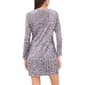 Womens MSK Long Sleeve Velvet Sequin A-Line Dress - image 3