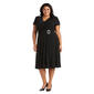 Plus Size R&M Richards Side Drape A-Line Dress - image 1