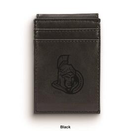 Mens NHL Ottawa Senators Faux Leather Front Pocket Wallet