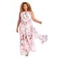 Plus Size R&M Richards Sheer Floral Chiffon A-Line Dress - image 1
